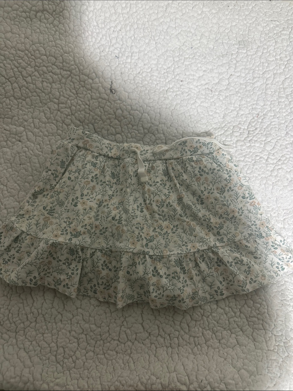 Colored organics Floral Tiered Ruffle Skirt